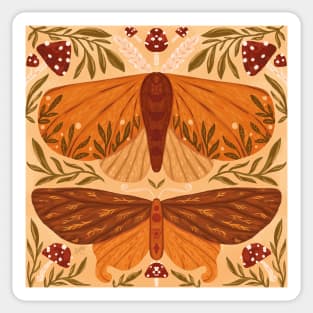 Autumn Moths Sticker